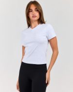 EE Baby V Neck Tee Grey Marle