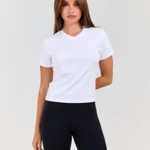 Elite Eleven Baby V Neck Tee White
