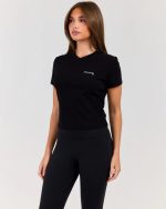 EE Baby V Neck Tee Black
