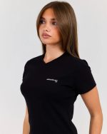 EE Baby V Neck Tee Black