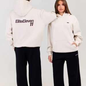 Elite Eleven Cream Hoodie Women